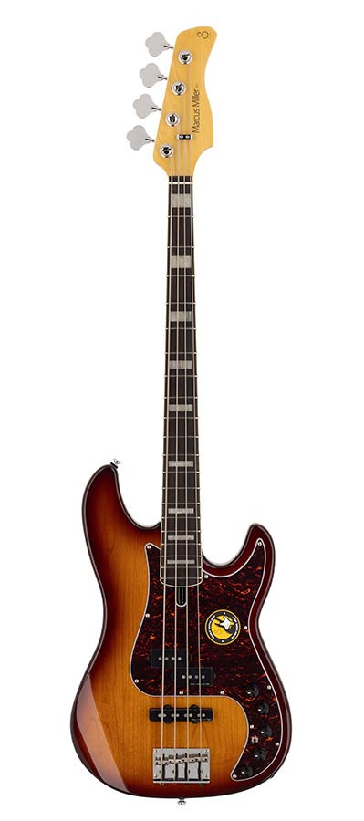Sire P7+ A4 Marcus Miller 4-snarige actieve basgitaar tobacco sunburst