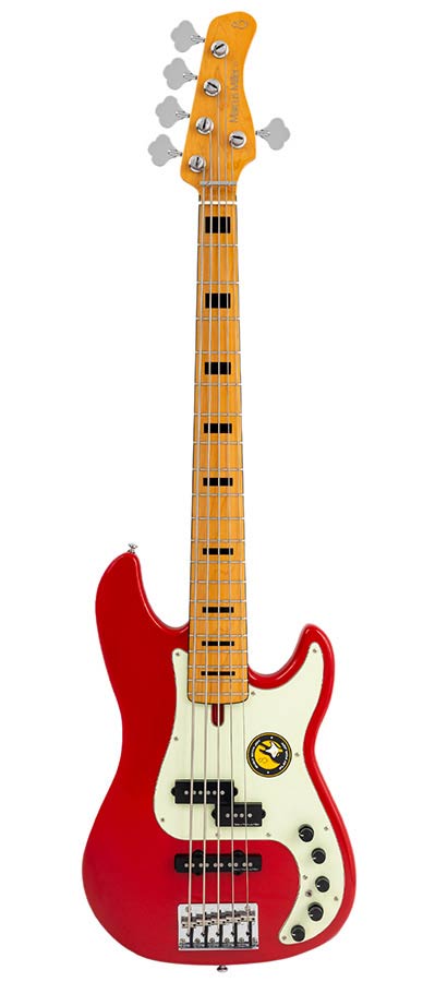 Sire P7+ A5 Marcus Miller 5-snarige actieve basgitaar dark red