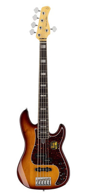 Sire P7+ A5 Marcus Miller 5-snarige actieve basgitaar tobacco sunburst
