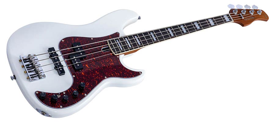 Sire P7N A4 Marcus Miller New Gen 4-snarige actieve PJ-basgitaar antique white