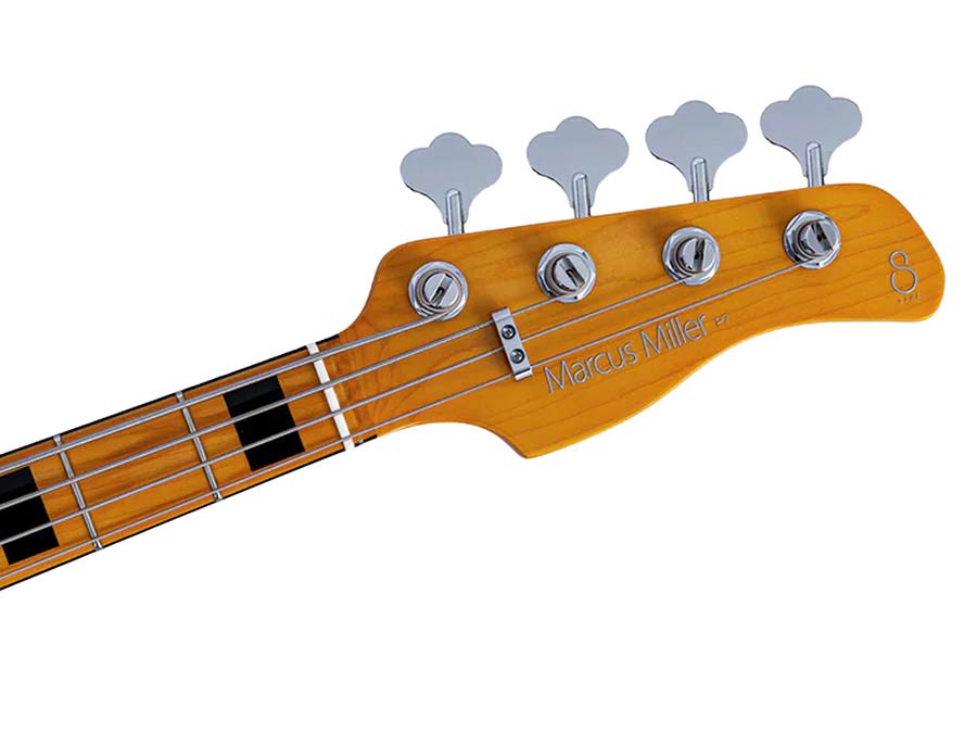 Sire P7N A4 Marcus Miller New Gen 4-snarige actieve PJ-basgitaar sunshine yellow