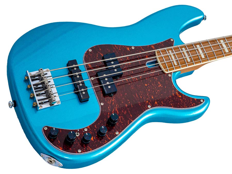 Sire P7N A4 Marcus Miller New Gen 4-snarige actieve PJ-basgitaar tide pool