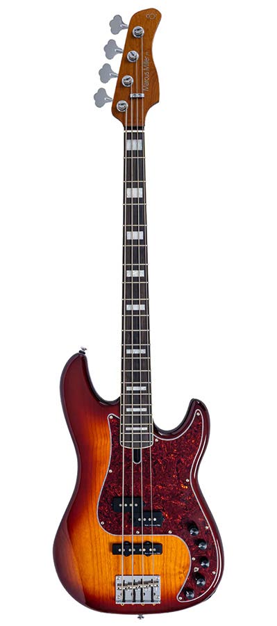 Sire P7N A4 Marcus Miller New Gen 4-snarige actieve PJ-basgitaar tobacco sunburst
