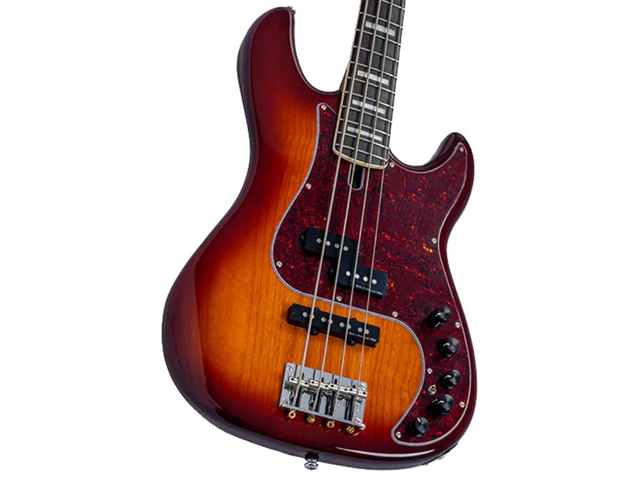 Sire P7N A4 Marcus Miller New Gen 4-snarige actieve PJ-basgitaar tobacco sunburst