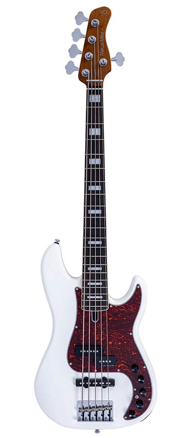 Sire P7N A5 Marcus Miller New Gen 5-snarige actieve PJ-basgitaar antique white