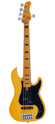 Sire P7N A5 Marcus Miller New Gen 5-snarige actieve PJ-basgitaar sunshine yellow