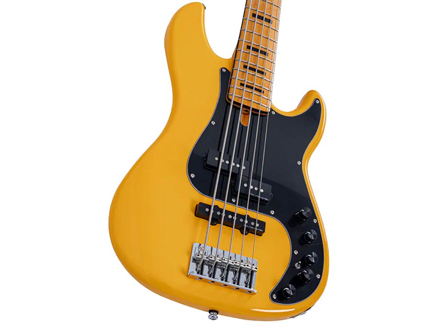 Sire P7N A5 Marcus Miller New Gen 5-snarige actieve PJ-basgitaar sunshine yellow