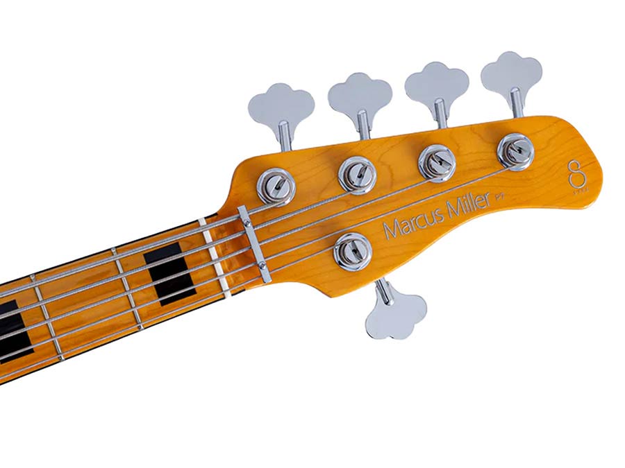 Sire P7N A5 Marcus Miller New Gen 5-snarige actieve PJ-basgitaar sunshine yellow