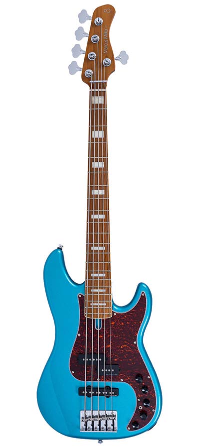 Sire P7N A5 Marcus Miller New Gen 5-snarige actieve PJ-basgitaar tide pool
