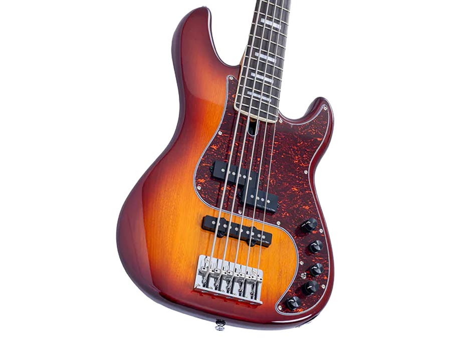 Sire P7N A5 Marcus Miller New Gen 5-snarige actieve PJ-basgitaar tobacco sunburst