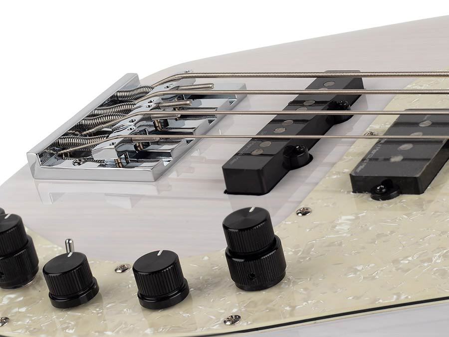Sire P8 S4 Marcus Miller 4-snarige actieve basgitaar white blonde