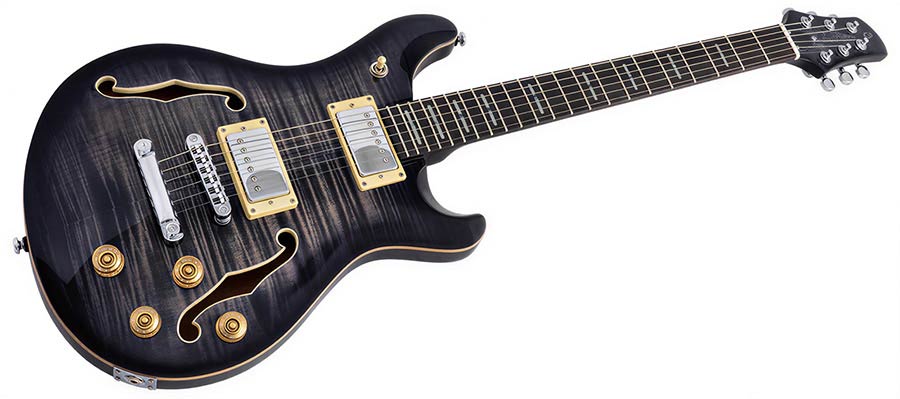 Sire Q7H Larry Carlton elektrische gitaar transparent black