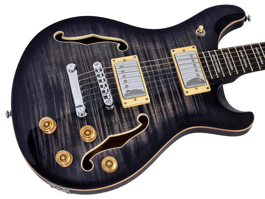 Sire Q7H Larry Carlton elektrische gitaar transparent black