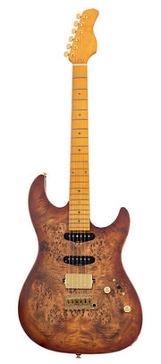 Sire S10 HSS Larry Carlton elektrische gitaar natural burst