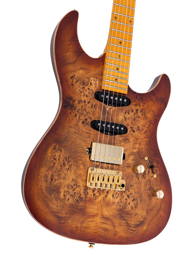 Sire S10 HSS Larry Carlton elektrische gitaar natural burst