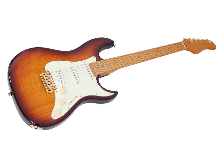 Sire S10 SSS Larry Carlton elektrische gitaar tobacco sunburst