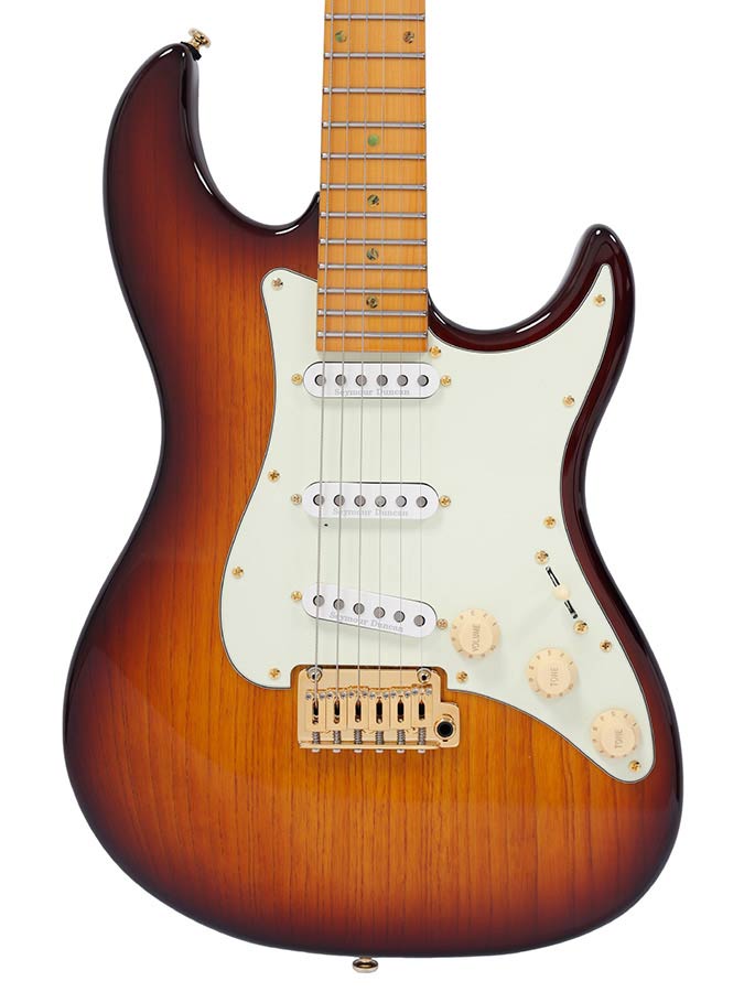 Sire S10 SSS Larry Carlton elektrische gitaar tobacco sunburst