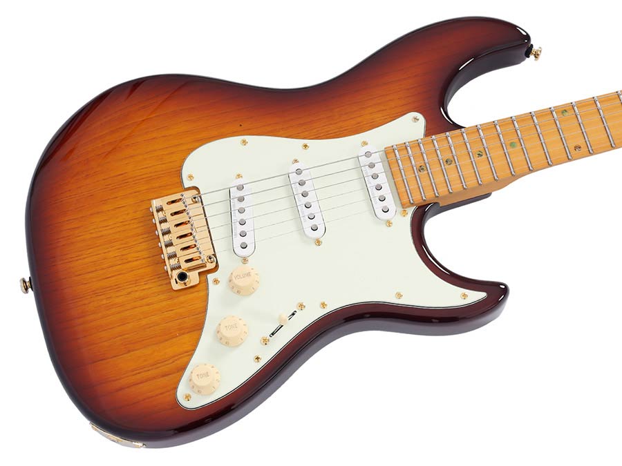 Sire S10 SSS Larry Carlton elektrische gitaar tobacco sunburst