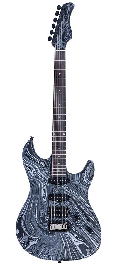 Sire S7 HSS Larry Carlton elektrische gitaar black swirl