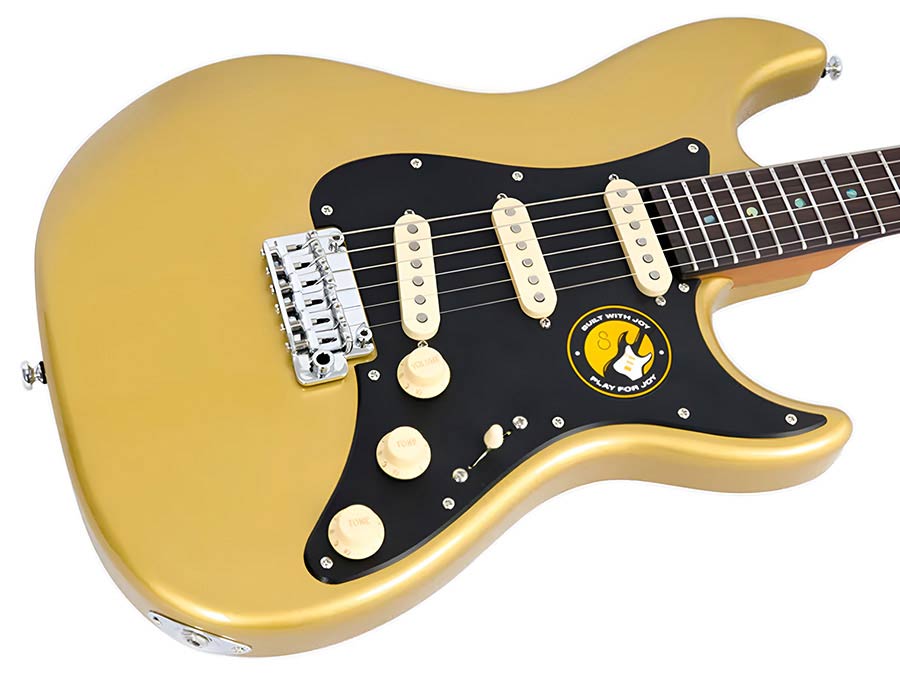 Sire S7N Larry Carlton elektrische gitaar s-style metallic gold