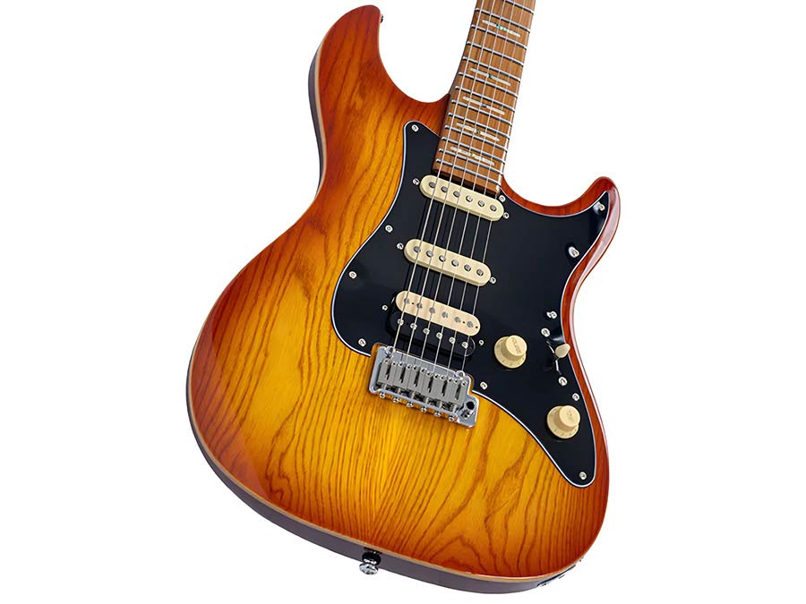 Sire S7S HSS Larry Carlton elektrische gitaar amber