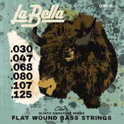 La Bella OSF-6 Olinto Signature Flats flatwound bassnaren, 030-125
