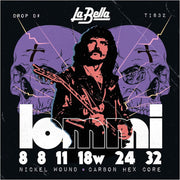 La Bella TI832 Tony Iommi Signature elektrische gitaarsnaren, 008-032