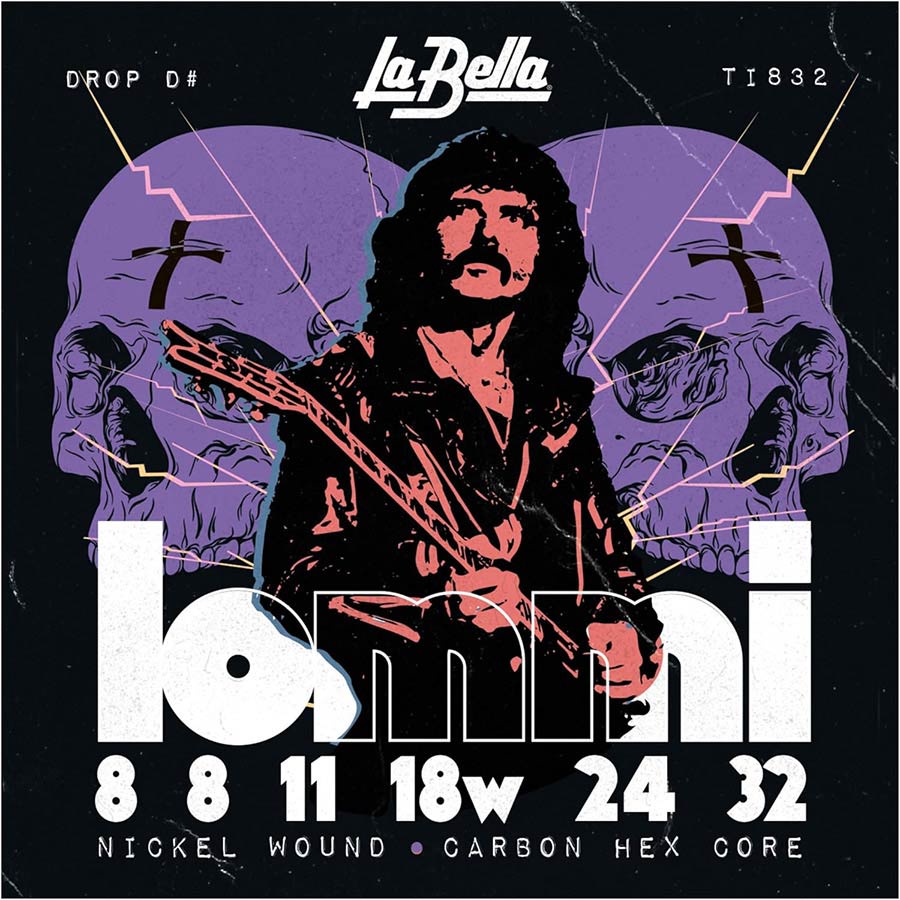 La Bella TI832 Tony Iommi Signature elektrische gitaarsnaren, 008-032