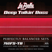 La Bella 764FL-TB Deep Talkin' Bass tape wound bassnaren