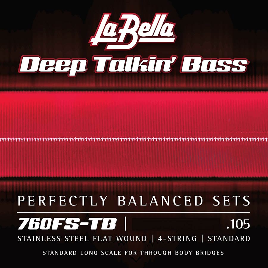La Bella 764FL-TB Deep Talkin' Bass tape wound bassnaren