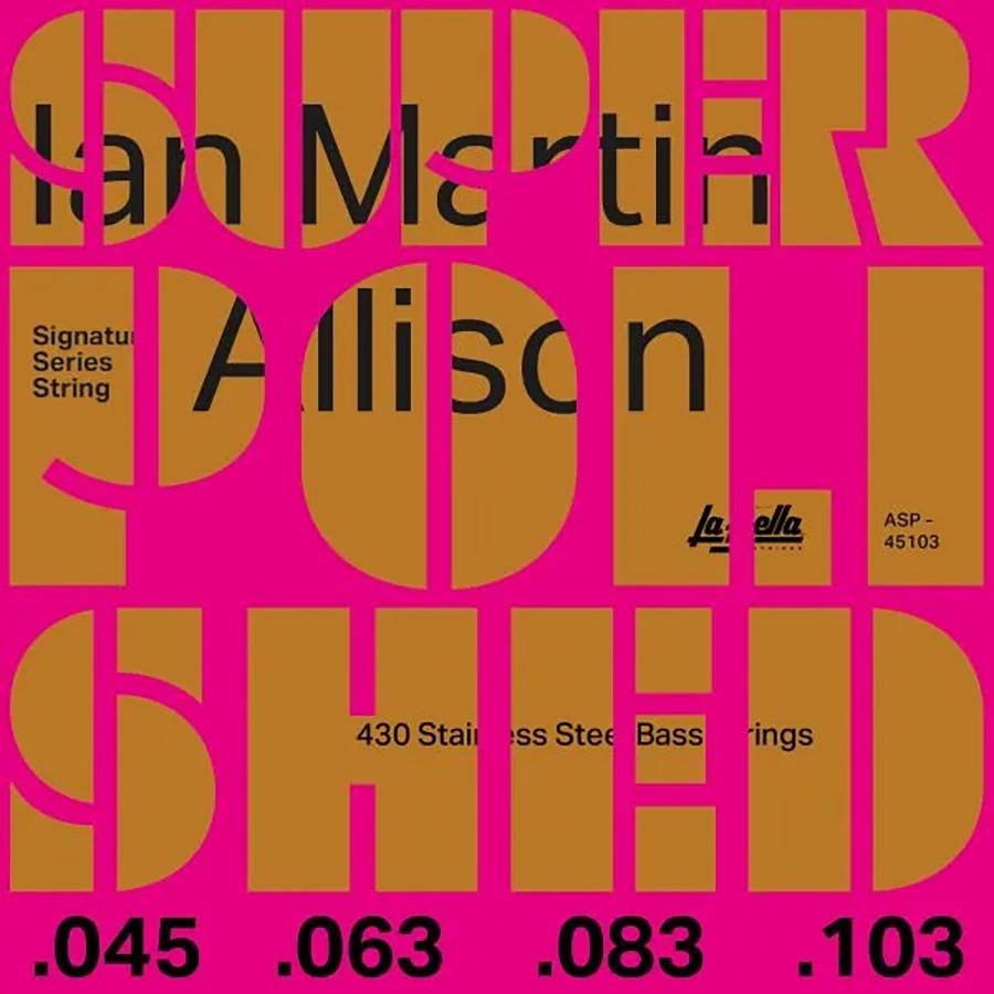 La Bella ASP-45103 Ian Martin Allison Signature gepolijste bassnaren, 045-103