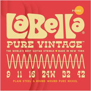 La Bella PV942 Pure Vintage elektrische gitaarsnaren, 009-042