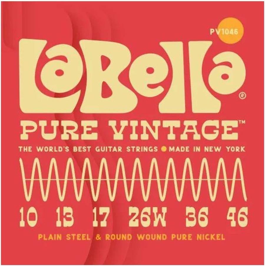 La Bella PV1046 Pure Vintage elektrische gitaarsnaren, 010-046