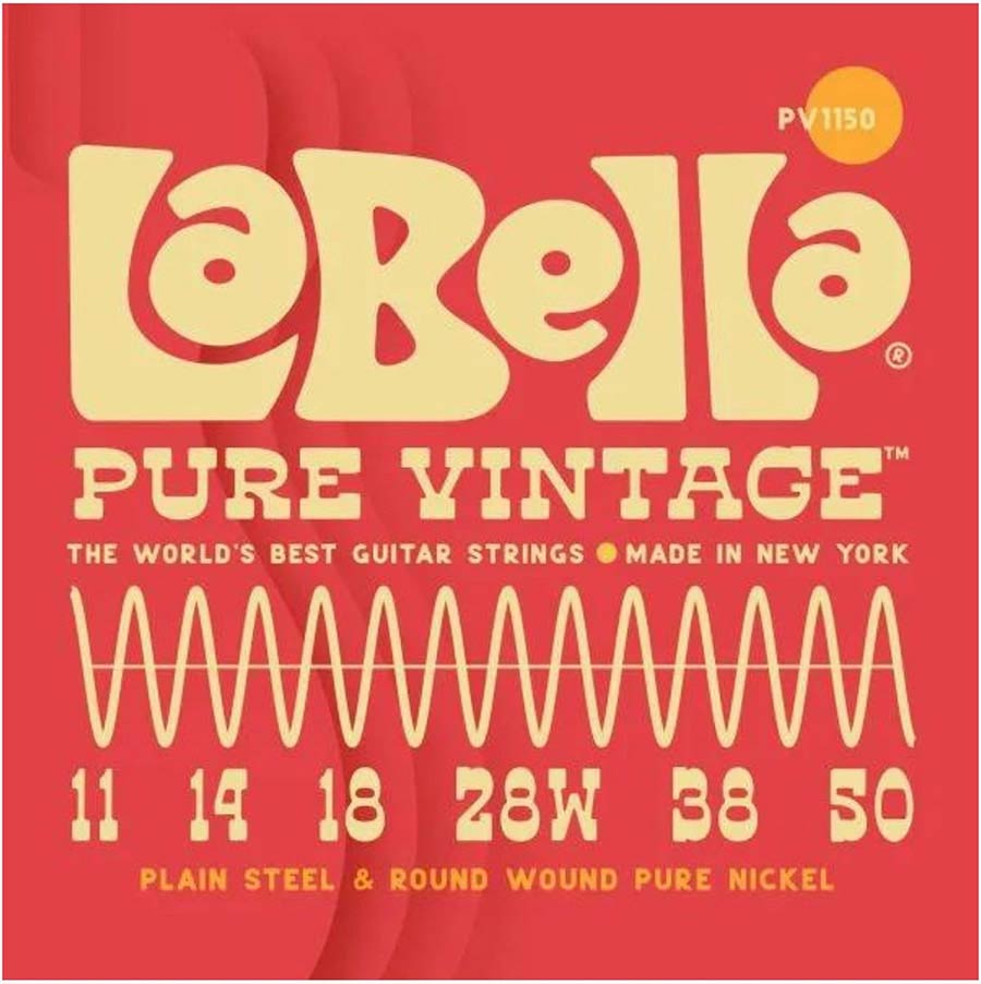 La Bella PV1150 Pure Vintage elektrische gitaarsnaren, 011-050