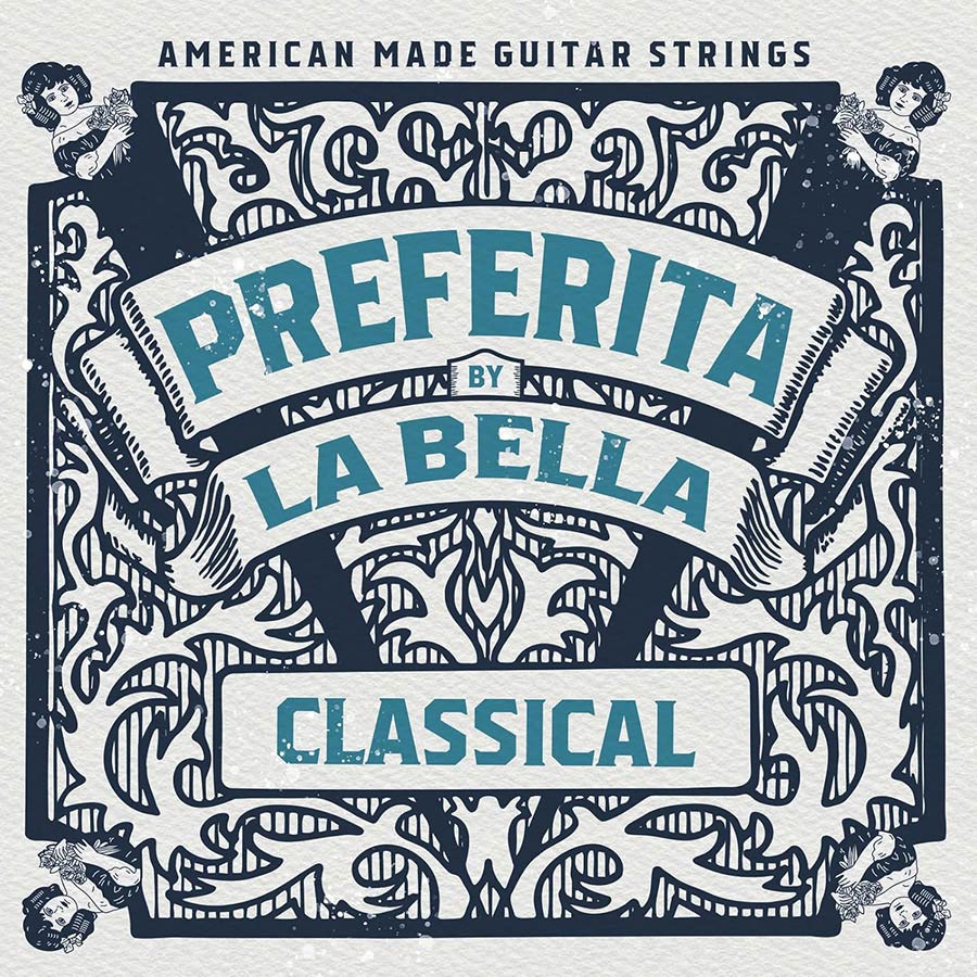 La Bella 1P Preferita klassieke gitaarsnaren, normale spanning, 027-041