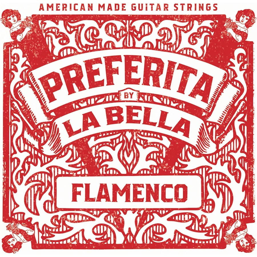 La Bella 1P-F Preferita klassieke gitaarsnaren voor flamencogitaar, medium spanning, 027-041