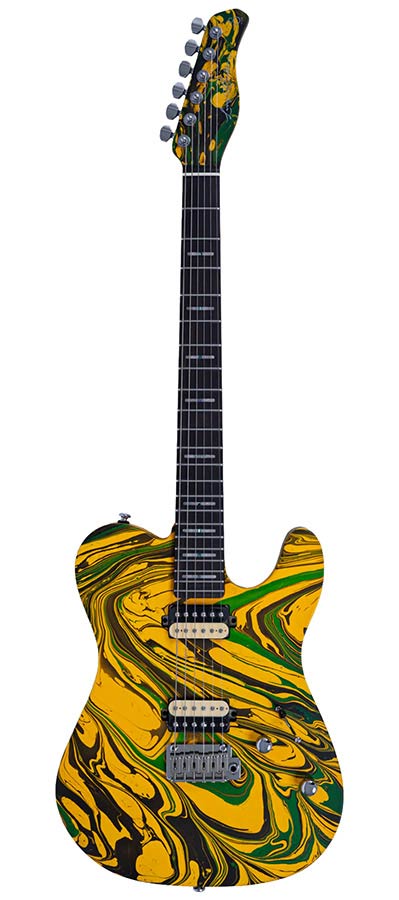 Sire T7 HH Larry Carlton elektrische gitaar yellow swirl
