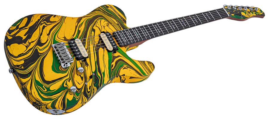 Sire T7 HH Larry Carlton elektrische gitaar yellow swirl