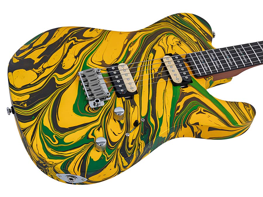 Sire T7 HH Larry Carlton elektrische gitaar yellow swirl