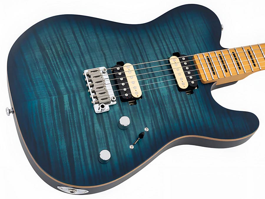 Sire T7N FM Larry Carlton elektrische gitaar transparent blue