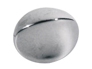 machine head pegs, metal, nickel, push-on model, 18x13mm, 12-pack