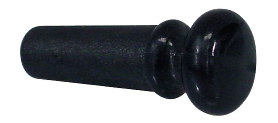 endpin, plastic, folk model (violin shape), 12-pack, black