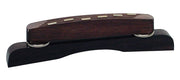 bridge for guitar, rosewood, height adjustable, adjustable fret saddles
