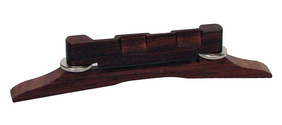bridge for mandolin, compensated saddles, adjust, for arched top, rosewood