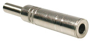 jack plug female, nickel, with spring 6,5mm, 3-pole