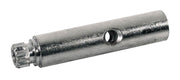 machine head shafts, metal, 1 middle hole, nickel, 6x26mm, 12-pack