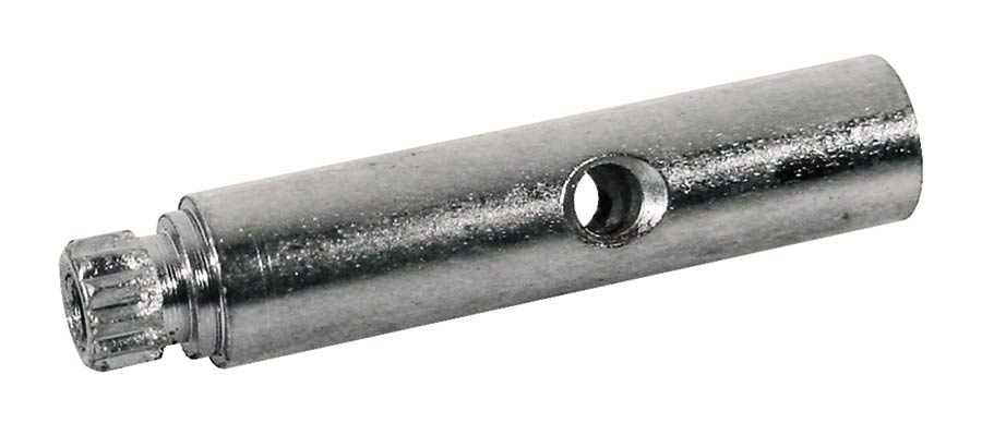 machine head shafts, metal, 1 middle hole, nickel, 6x26mm, 12-pack