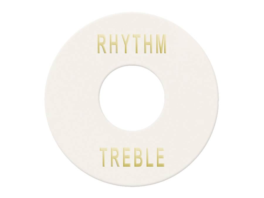 toggle switch plate, white with gold imprint