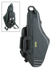 gig-bag for alto sax, black cordura, 25mm padded, with straps and removable accessory pocket