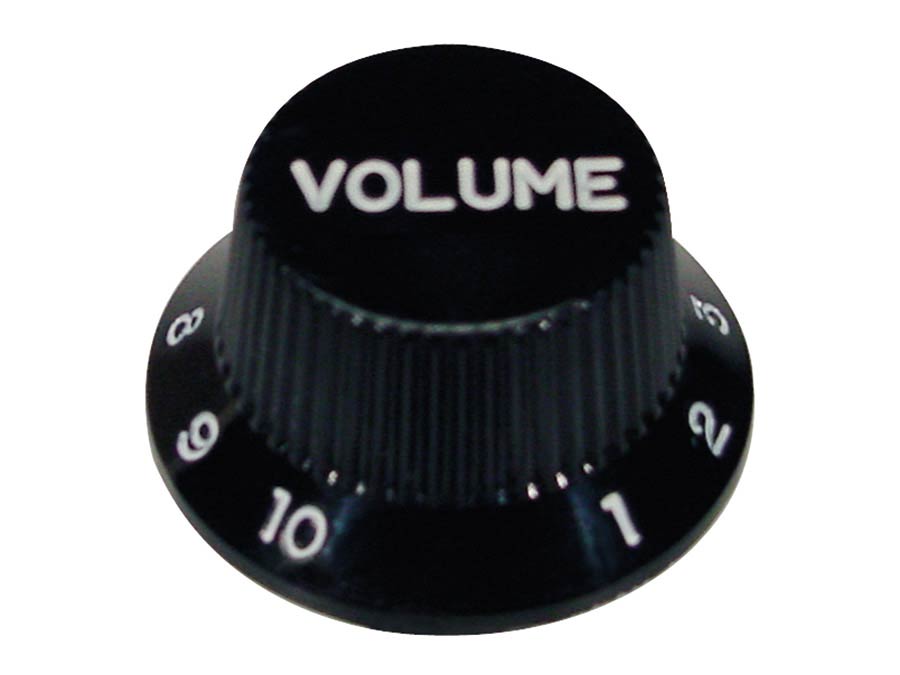 bell knob, Stallion, black, volume